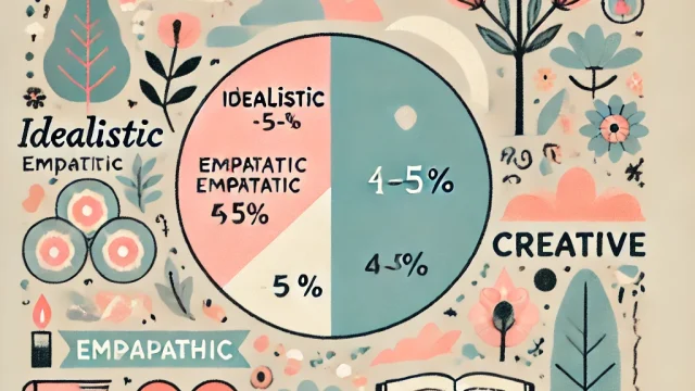 What percentage are INFPs Interesting ratios and characteristics